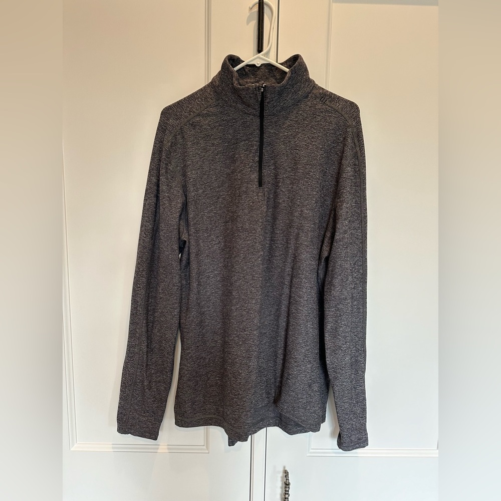 Men's Lululemon 1/4 zip Long Sleeve XL Grey Heather